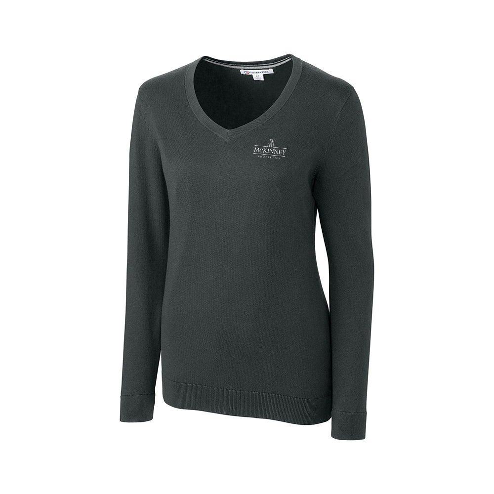 Cutter & Buck Lakemont Tri-Blend Womens V-Neck Pullover Sweater