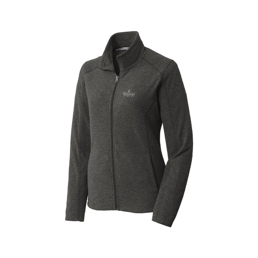 Port Authority Ladies Heather Microfleece Full-Zip Jacket