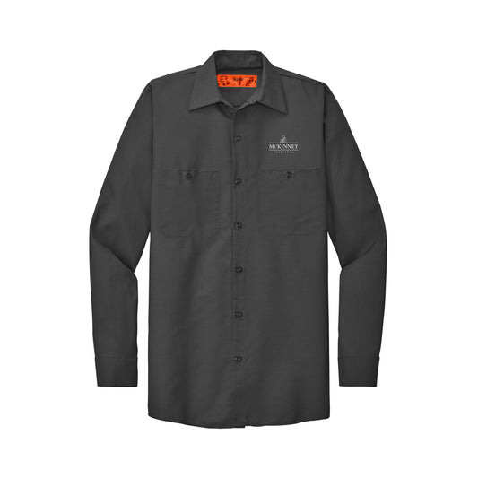 Red Kap Long Sleeve Industrial Work Shirt