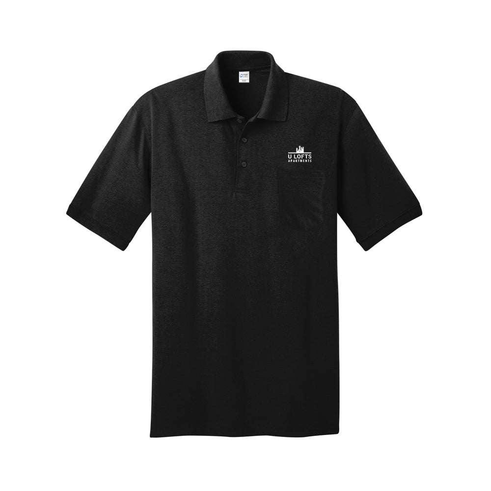 Core Blend Jersey Knit Pocket Polo