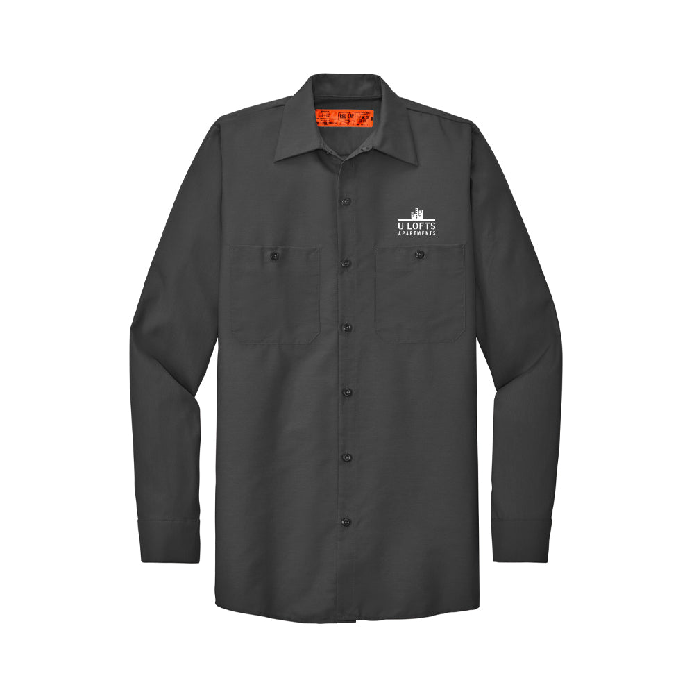 Red Kap Long Sleeve Industrial Work Shirt