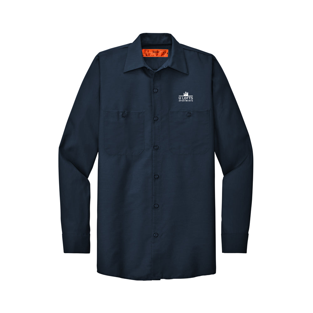 Red Kap Long Sleeve Industrial Work Shirt