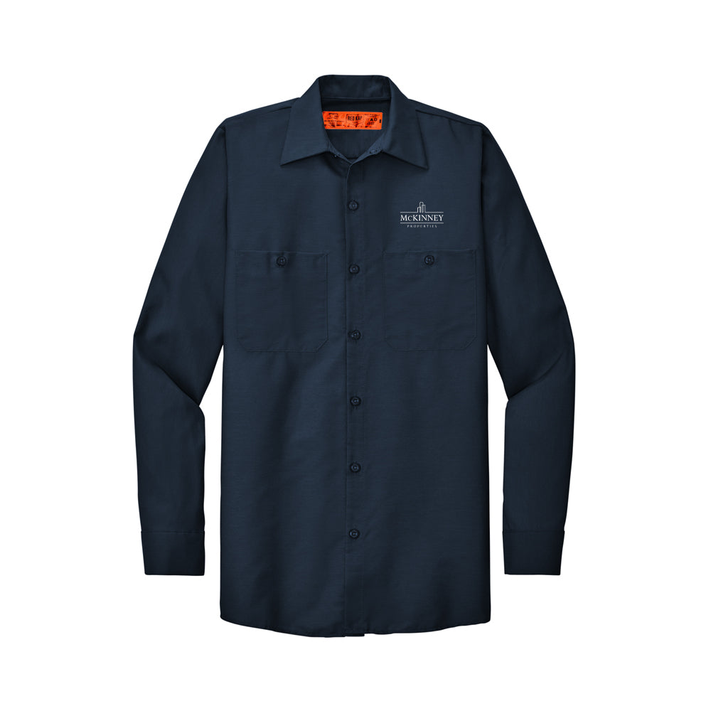 Red Kap Long Sleeve Industrial Work Shirt